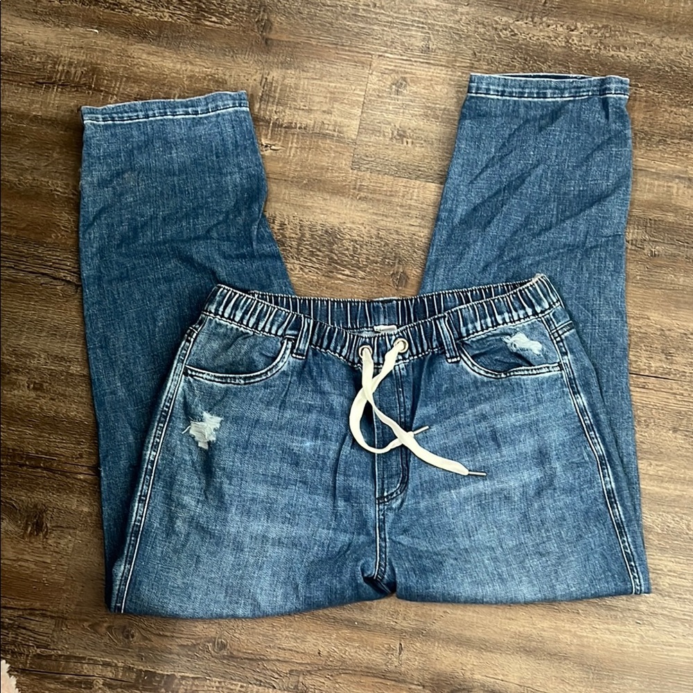 Aerie Pull-On Denim Easy Jeans